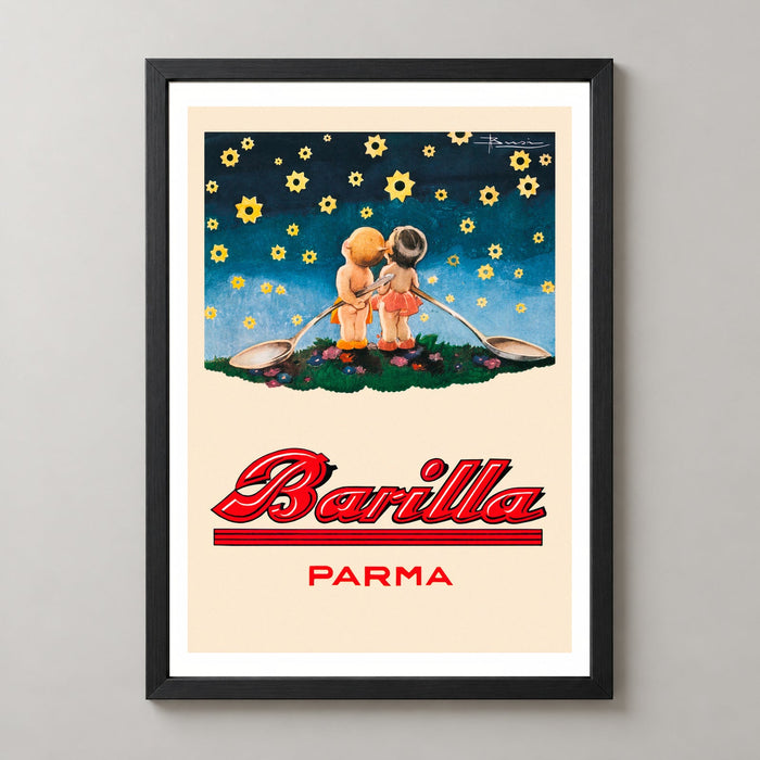 Barilla Parma Star Gazing Vintage Werbeplakat