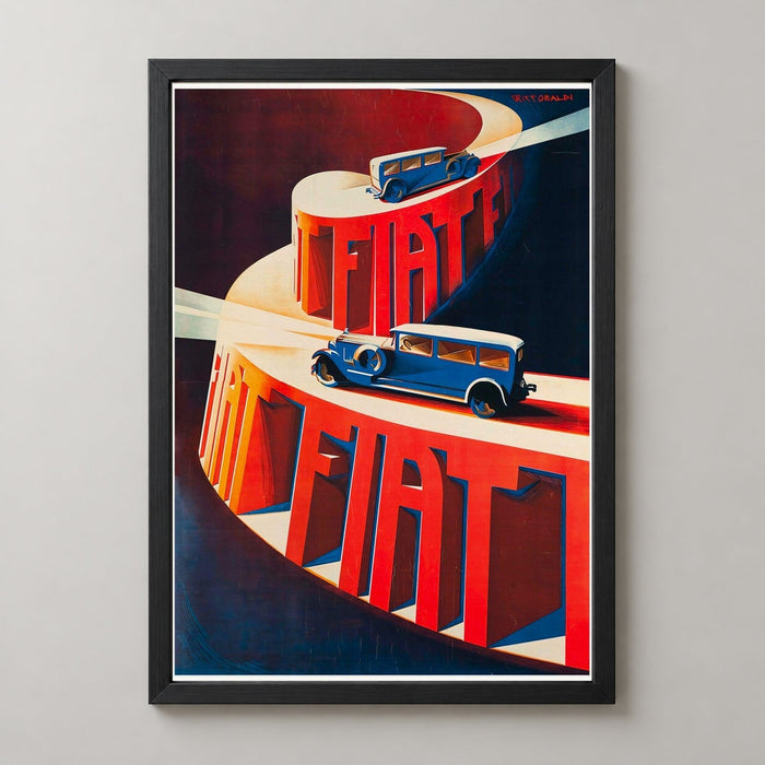 French Vintage Car Poster - Classic Advertisement Art for Home & Office