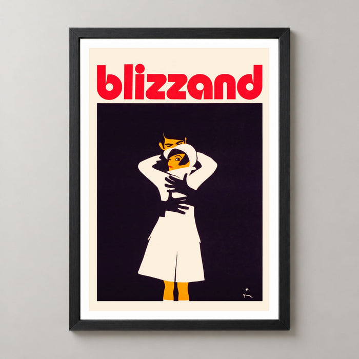 Blizzand Embrace Vintage Advertising Poster - Vibrant Retro Art Print