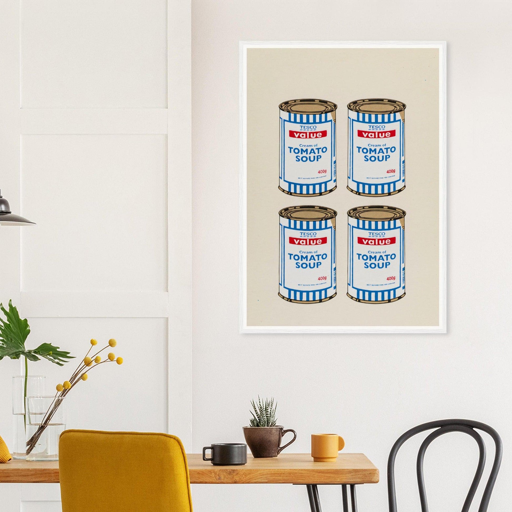 Banksy Four Soup Cans - Gold on Cream, 2005 - Galrie