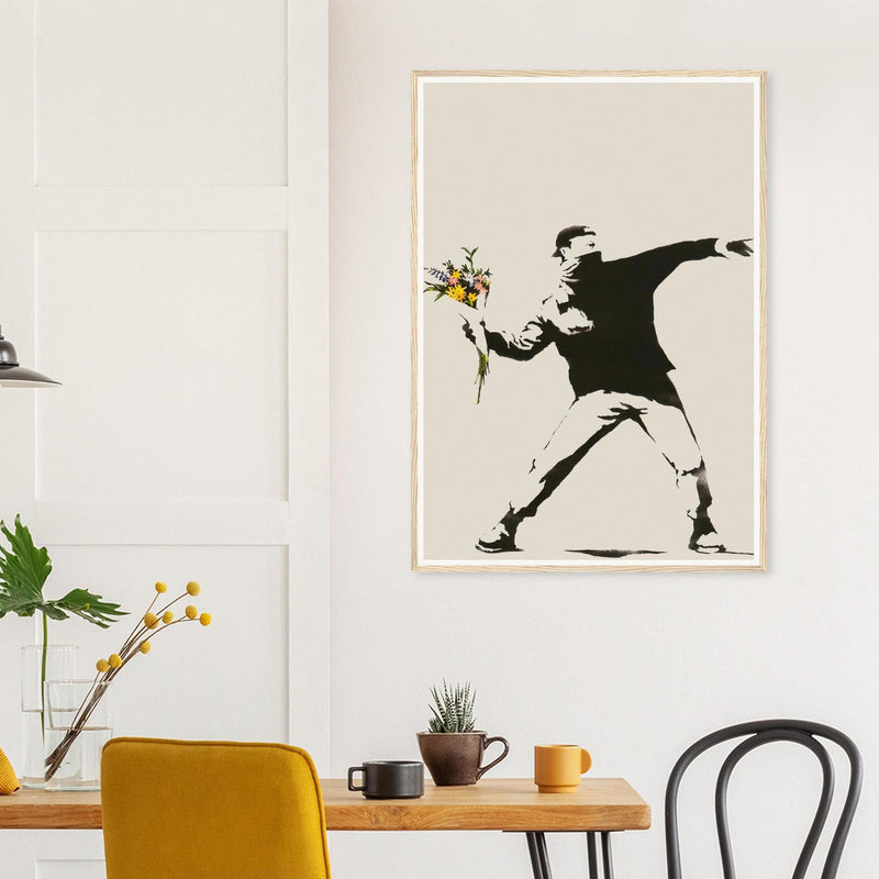 Banksy Love is in the Air (Flower Thrower), 2003 - Galrie