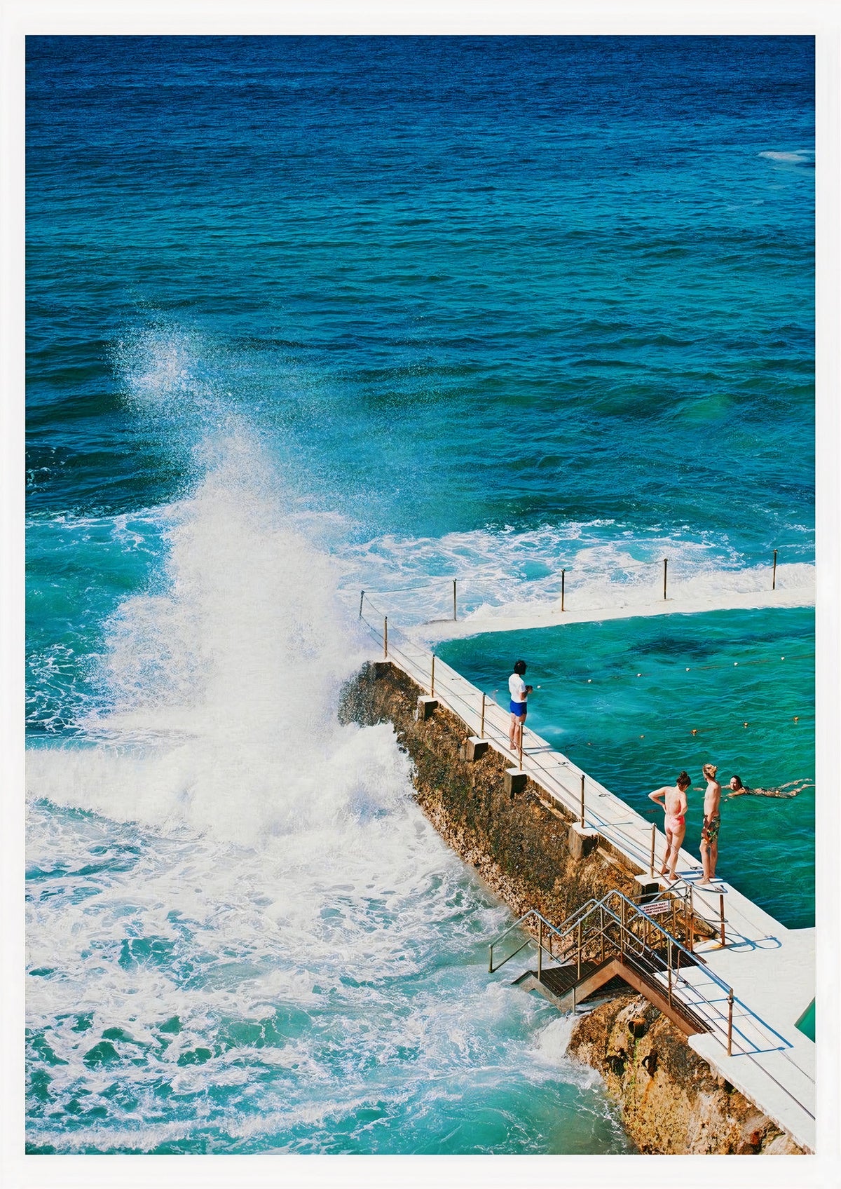 Bondi Beach Icebergs II — poster only, complete unframed artwork