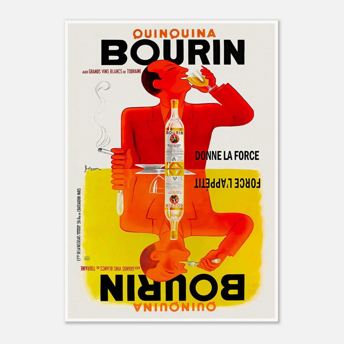Quinquina Bourin Vintage Advertising Poster
