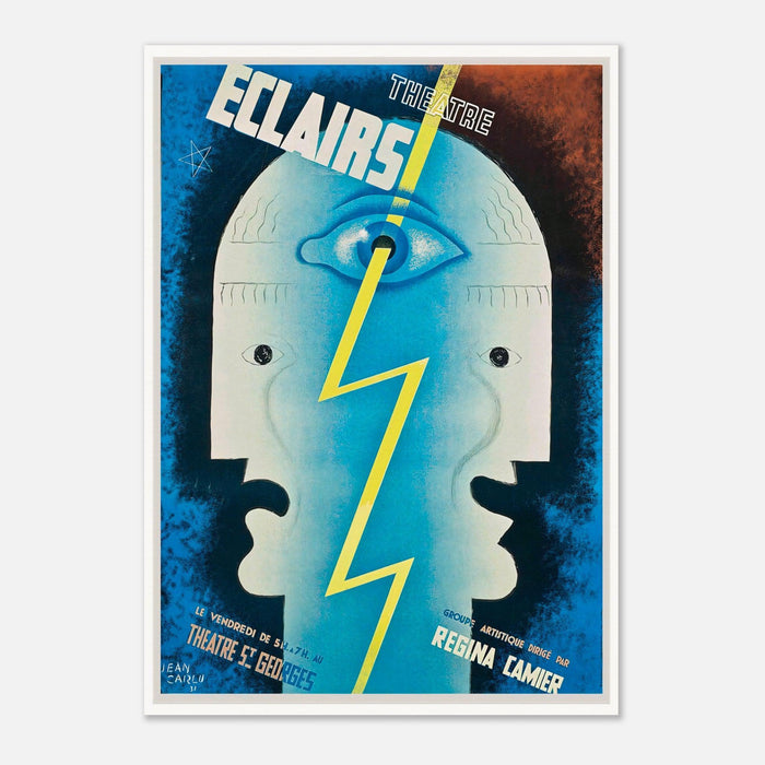 Theatre Eclairs 1929 Vintage Advertising Poster by Jean Carlu
