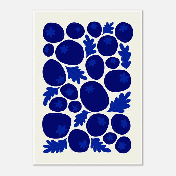 Blueberry Print  | Abstract Fruit Collection | Kitchen Wall Art