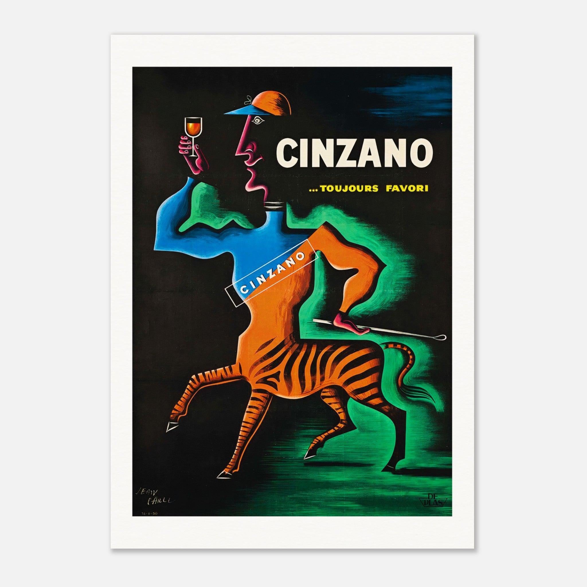 Cinzano Toujours Favori, 1950 - Vintage Alcohol Posters