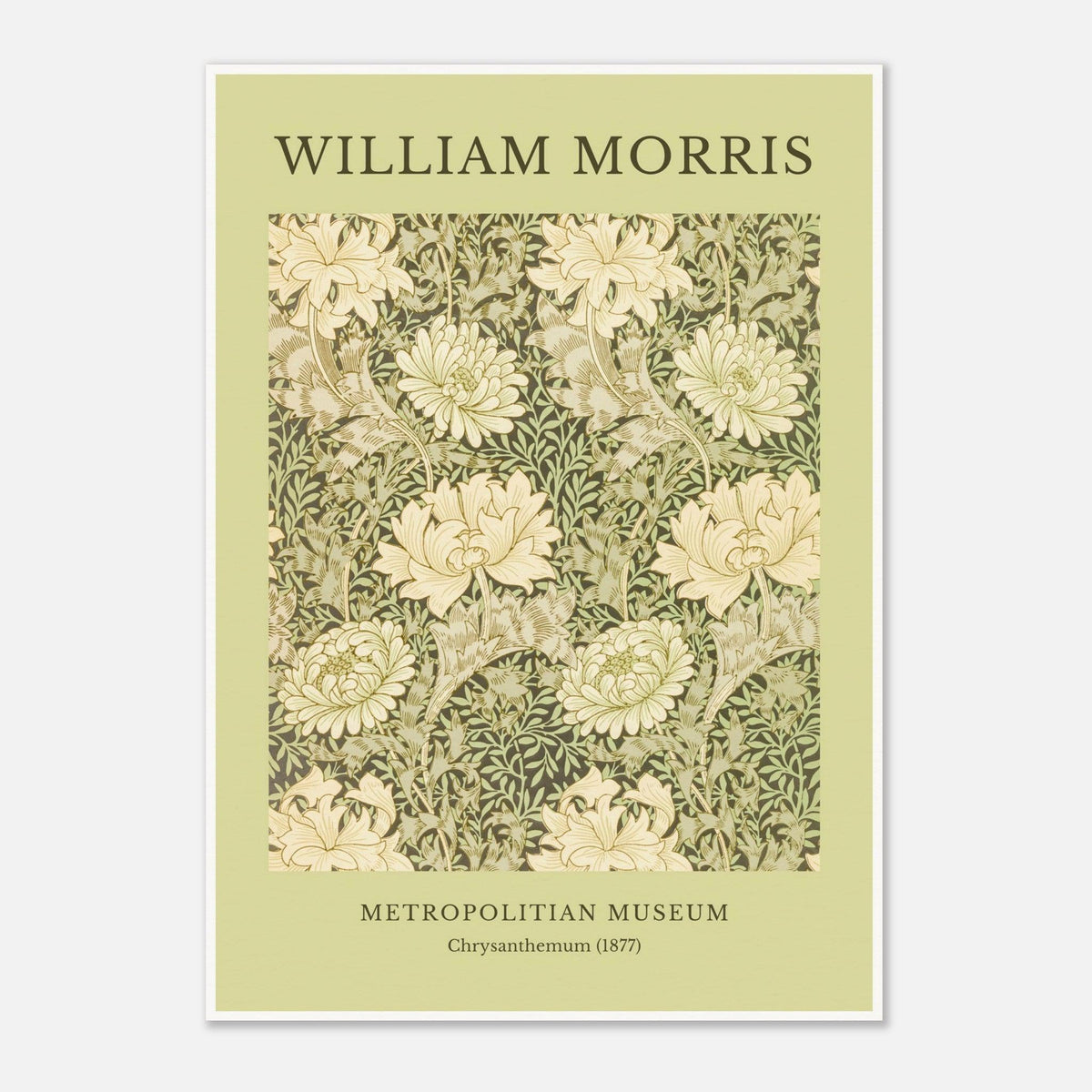 William Morris - Metropolitan Museum, Chrysanthemum Print (1877)