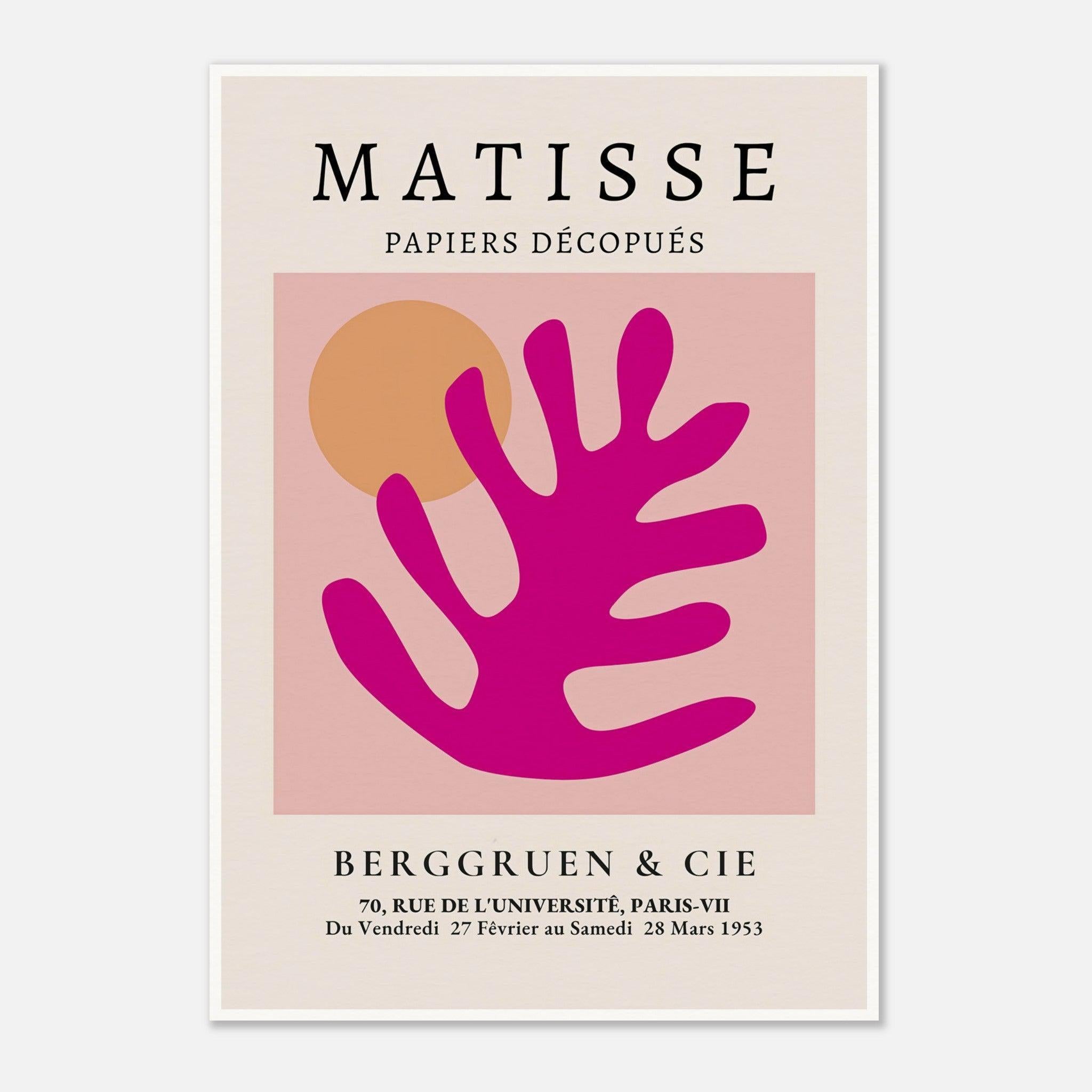 Henri Matisse Exhibition Print, Galerie Berggruen & Cie (Pink Foliage)