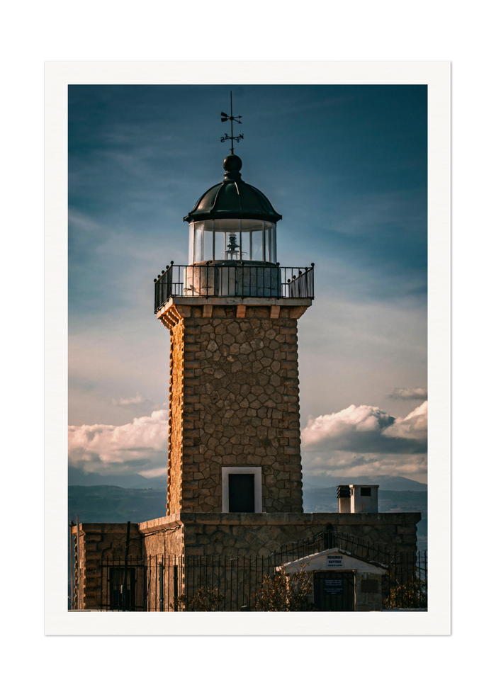Majestic Lighthouse at Dusk - Captivating Coastal Art Print