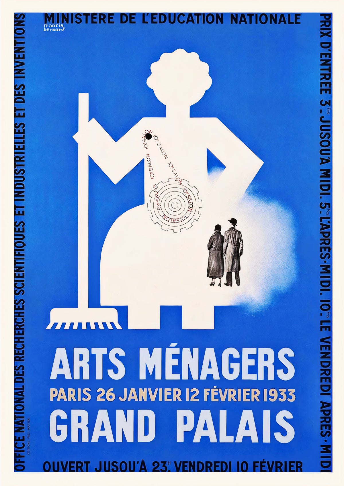 Arts Menagers Grand Palais Vintage Advertising Poster — poster only, complete unframed artwork
