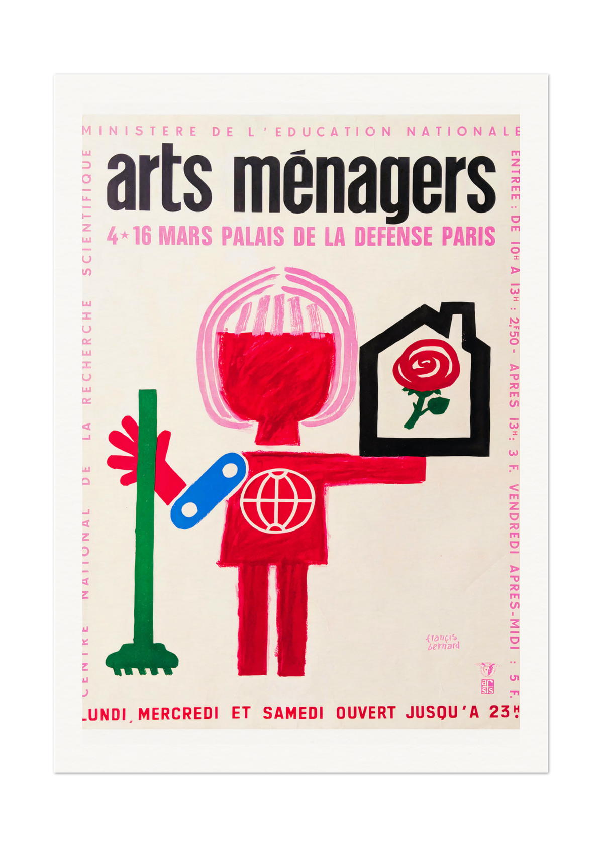 Arts Ménagers - Vintage French Advertising Poster by Francis Bernard