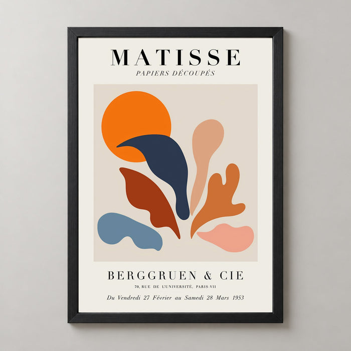 Coral Over Sun, Modernist Henri Matisse Print
