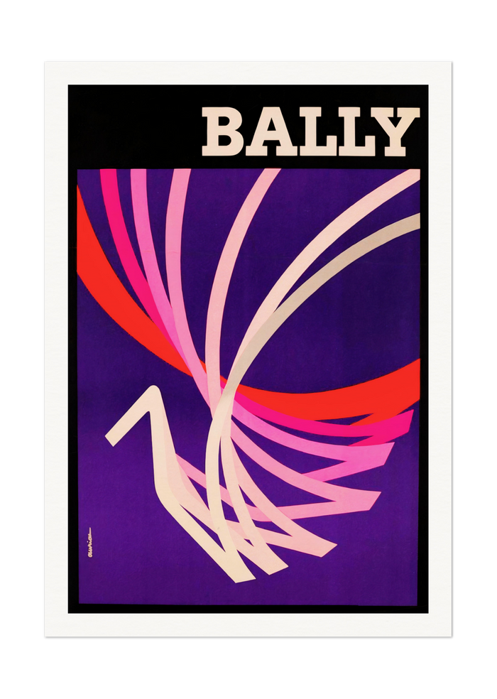Bally Vintage Art Deco Poster - Elegant Abstract Design