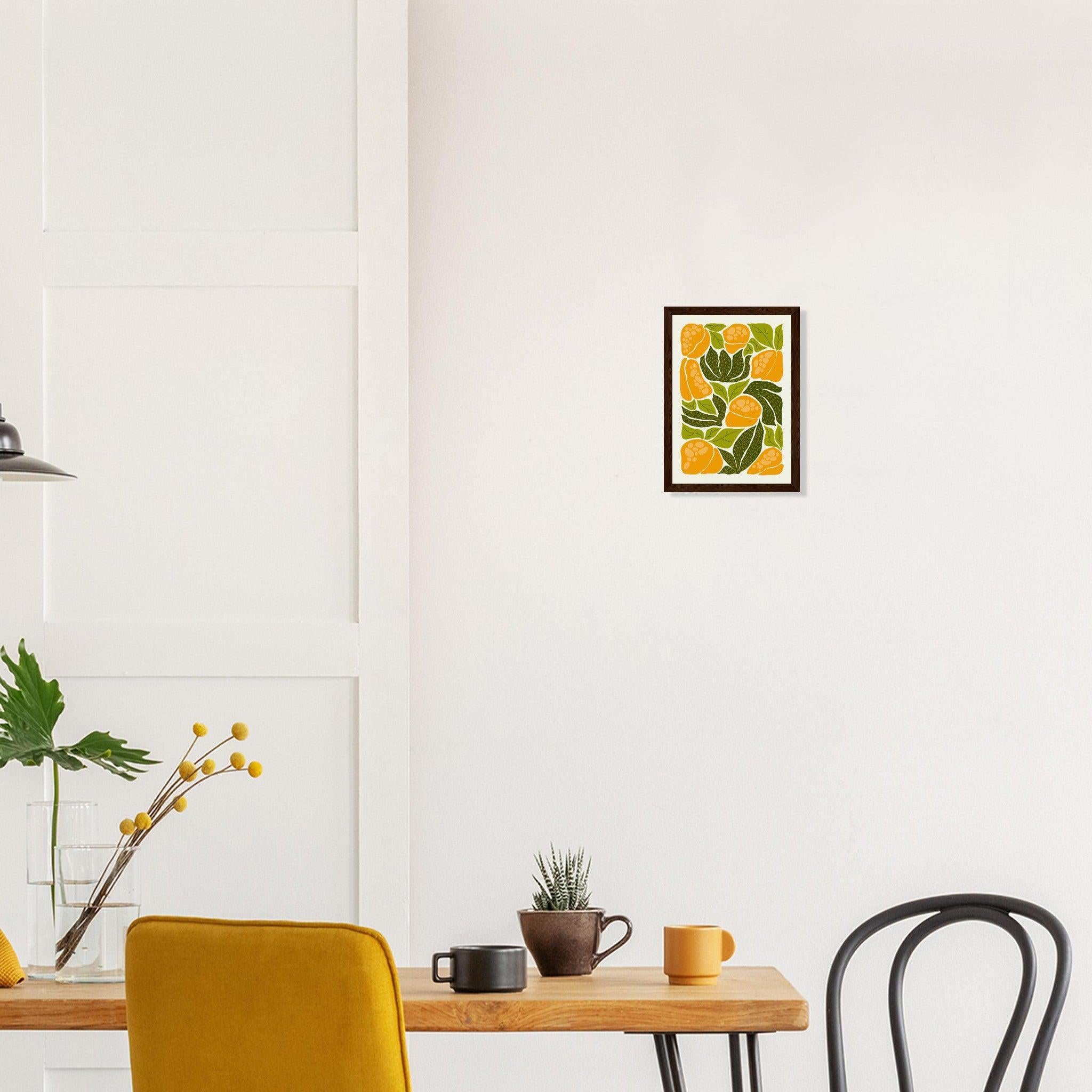 Yellow Bell Pepper Print  | Abstract Fruit Collection | Kitchen wall art