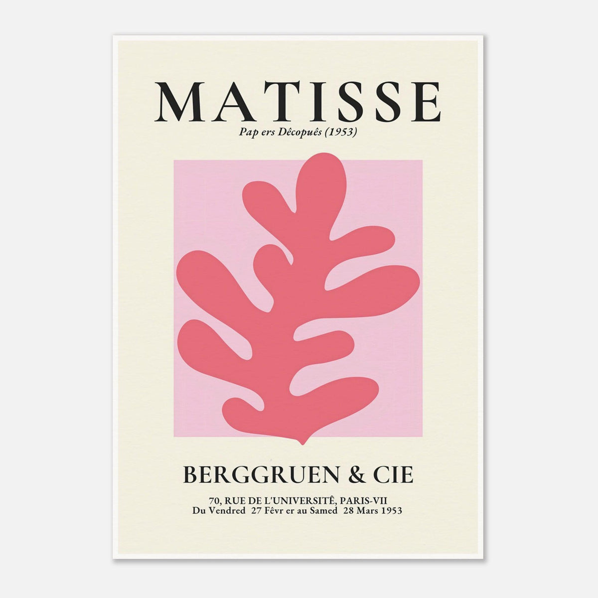 Henri Matisse Exhibition Print at Berggruen & Cie (Pink I)