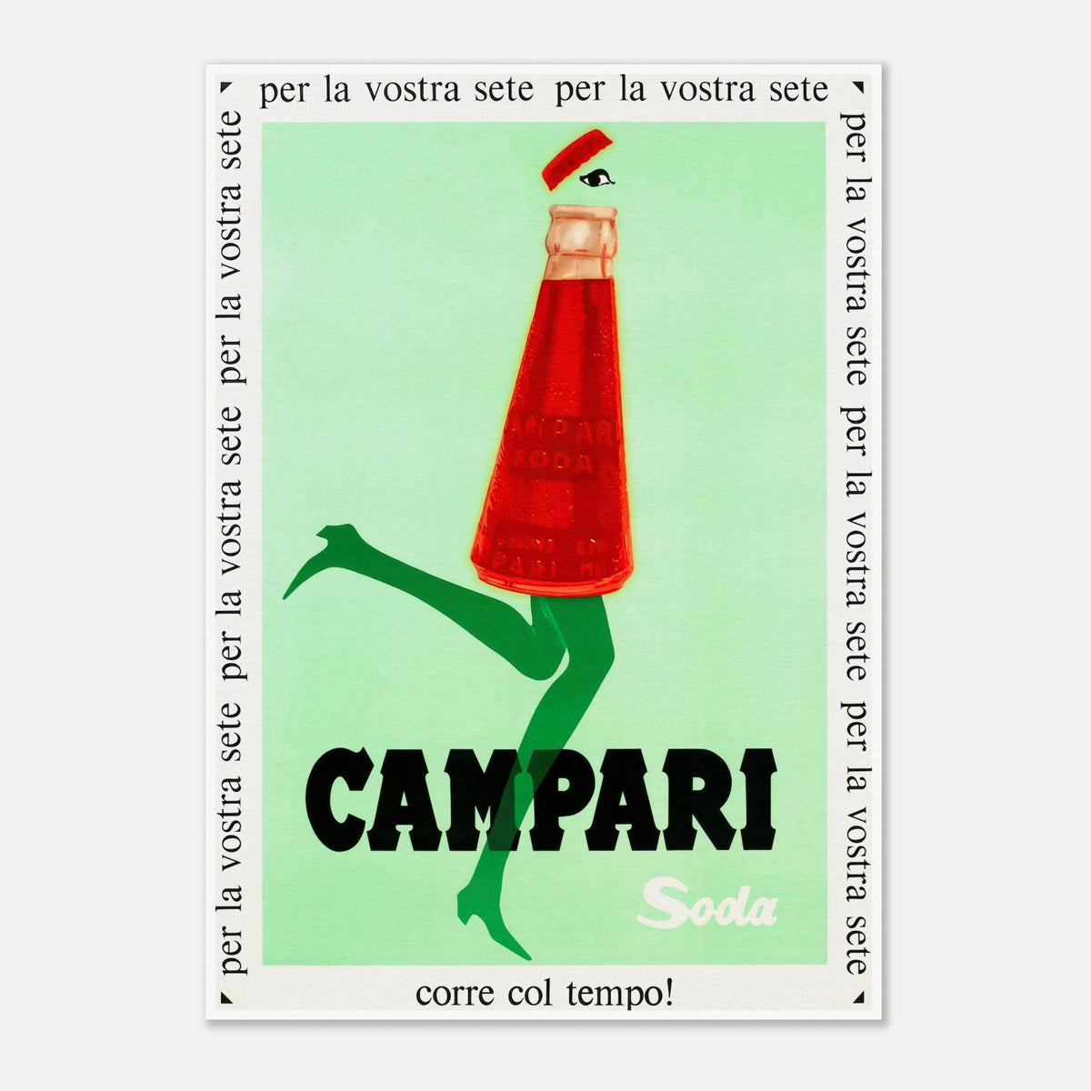 Campari Soda Italy 1968 Vintage Poster - Vintage Campari Poster