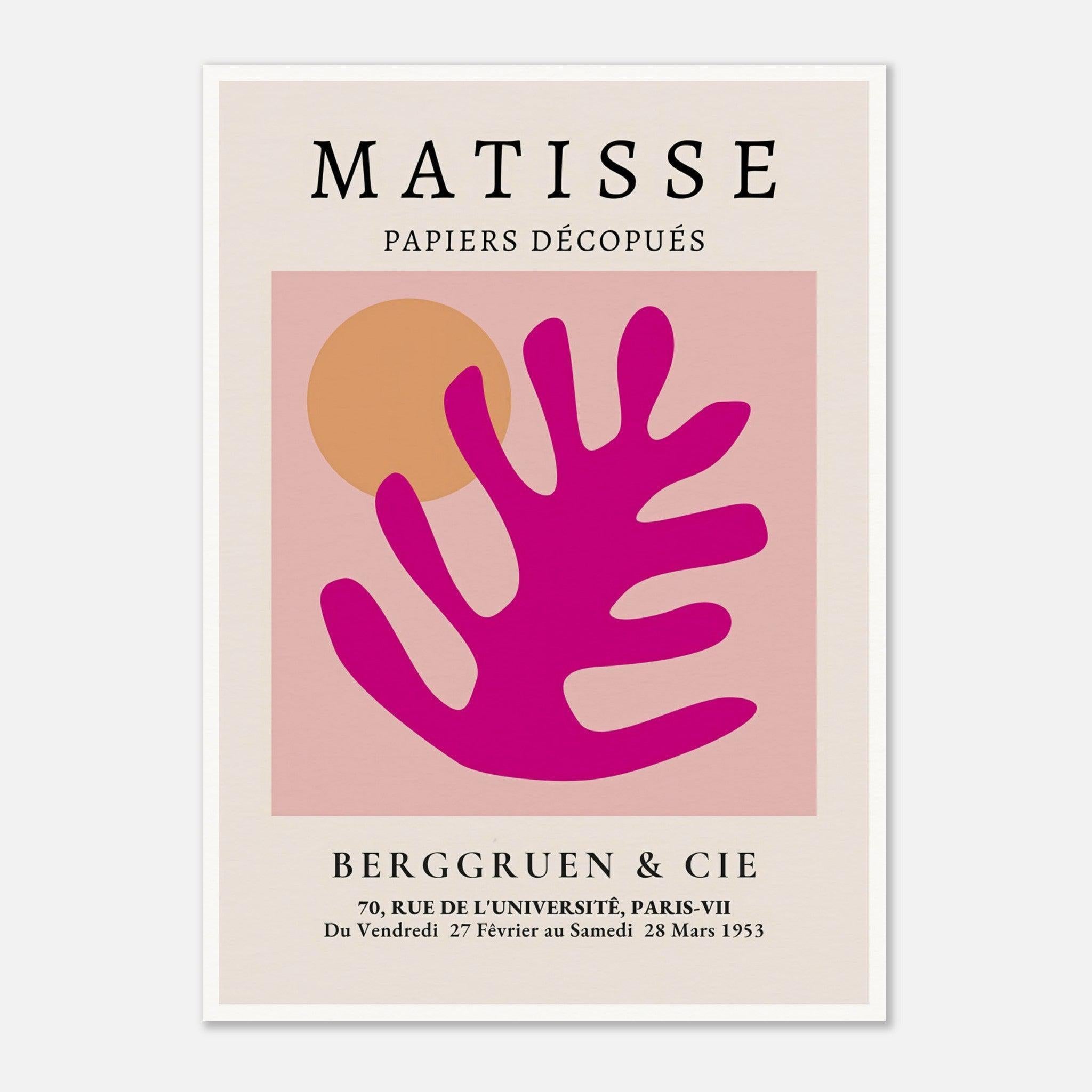 Henri Matisse Exhibition Print, Galerie Berggruen & Cie (Pink Foliage)