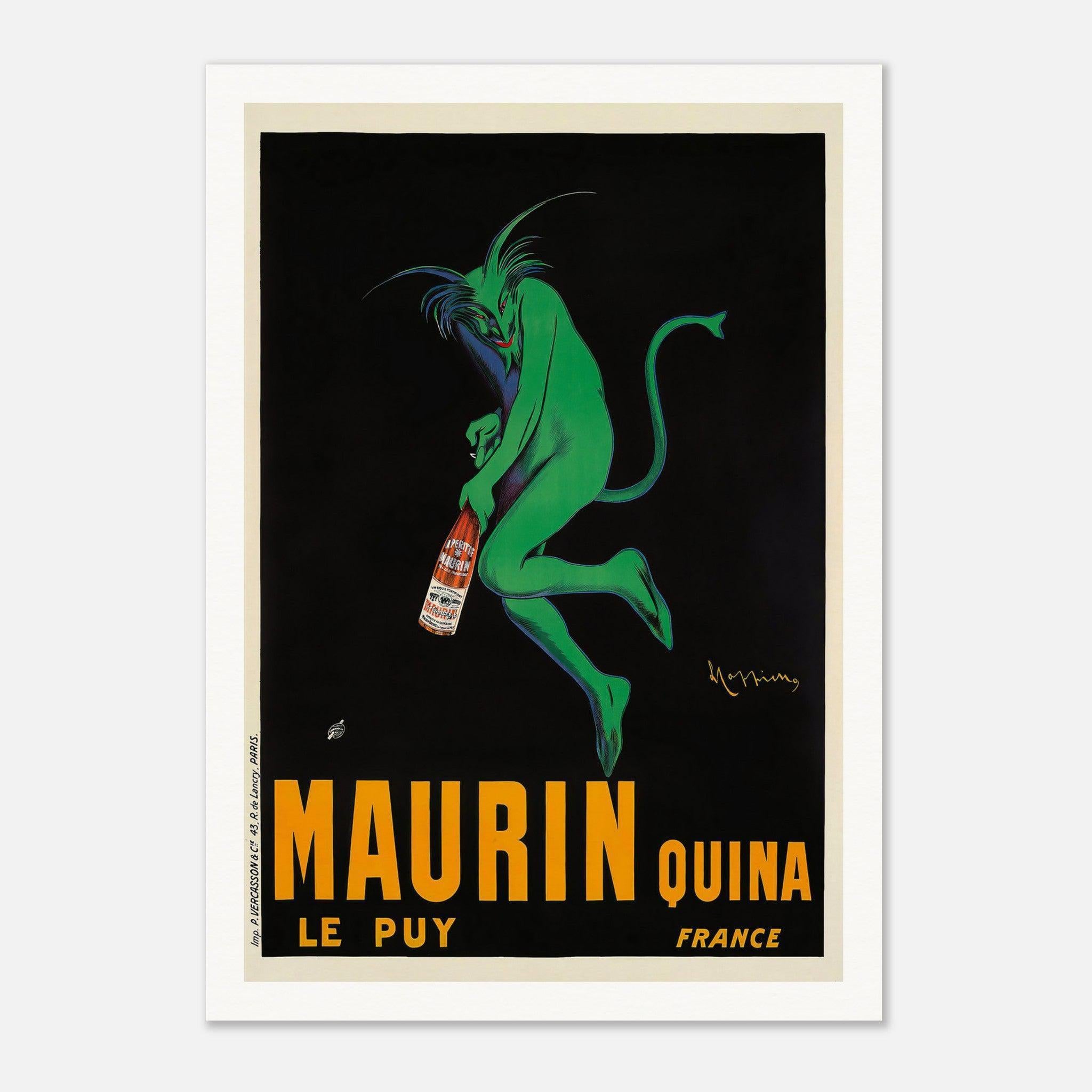 Maurin Quina Le Puy Liqueur Vintage Advertising Poster by Leonetto Cap