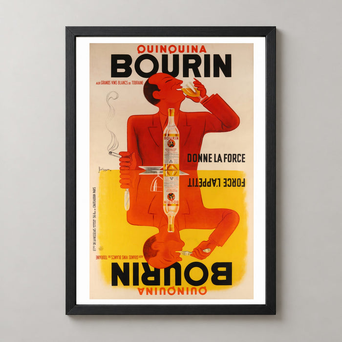 Quinquina Bourin Vintage Advertising Poster