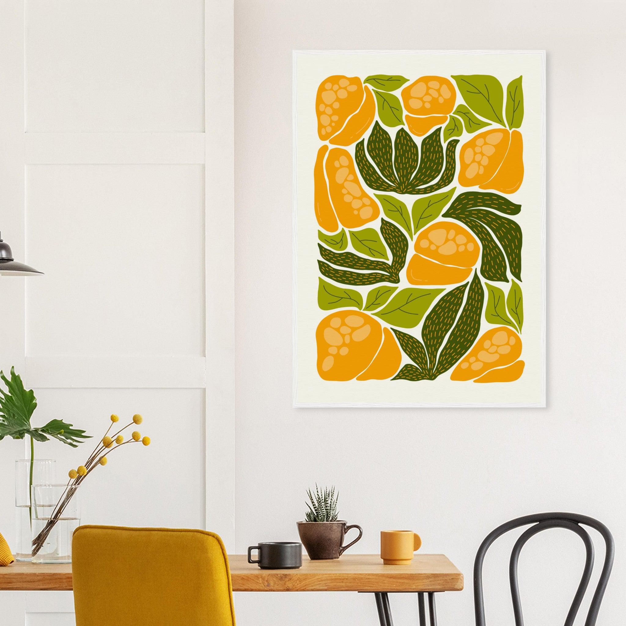 Yellow Bell Pepper Print  | Abstract Fruit Collection | Kitchen wall art