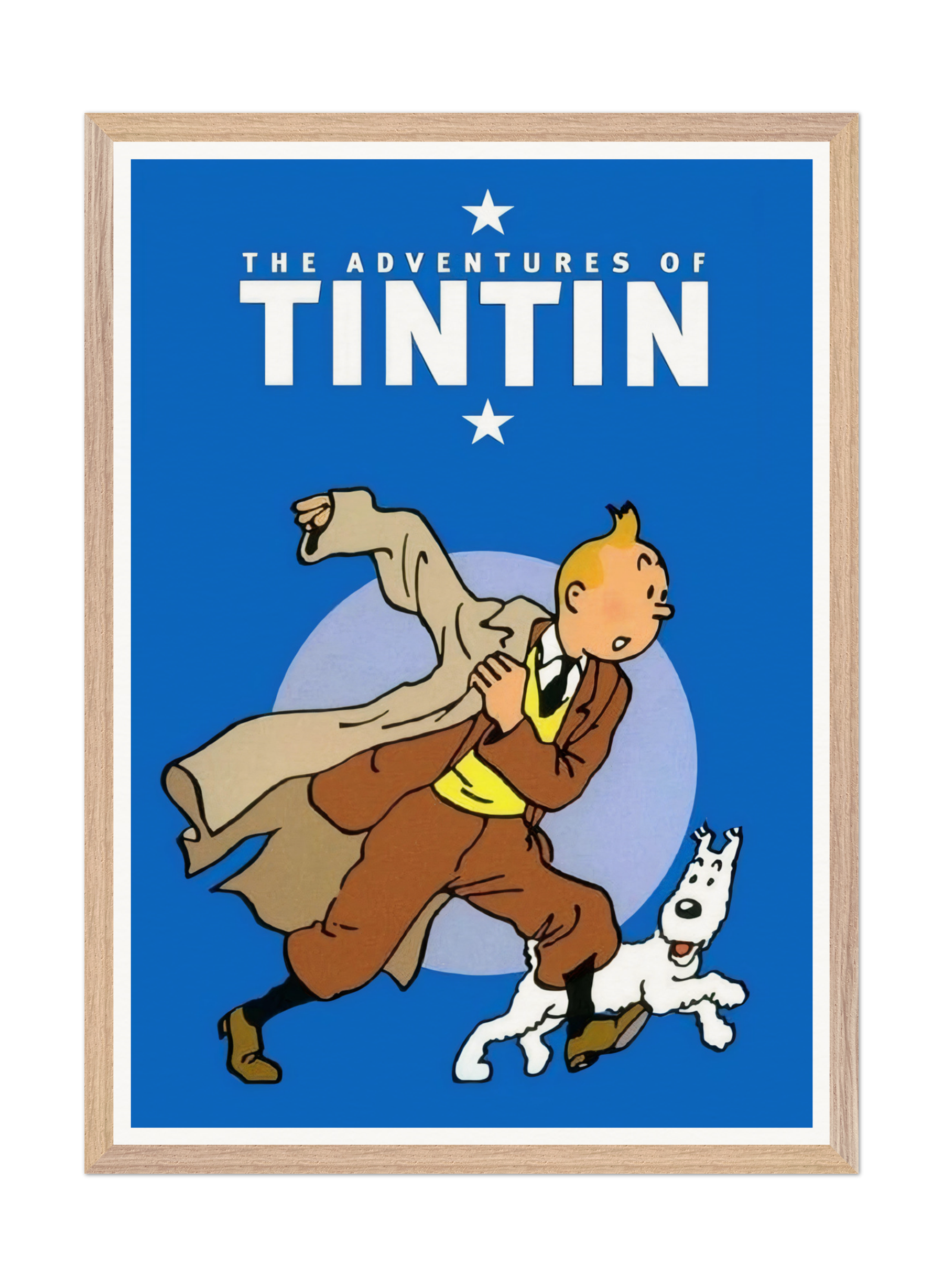 The Adventures of Tintin Art Print - Classic Comic Book Cover The Adventures of Tintin Art Print - Classic Comic Book Cover