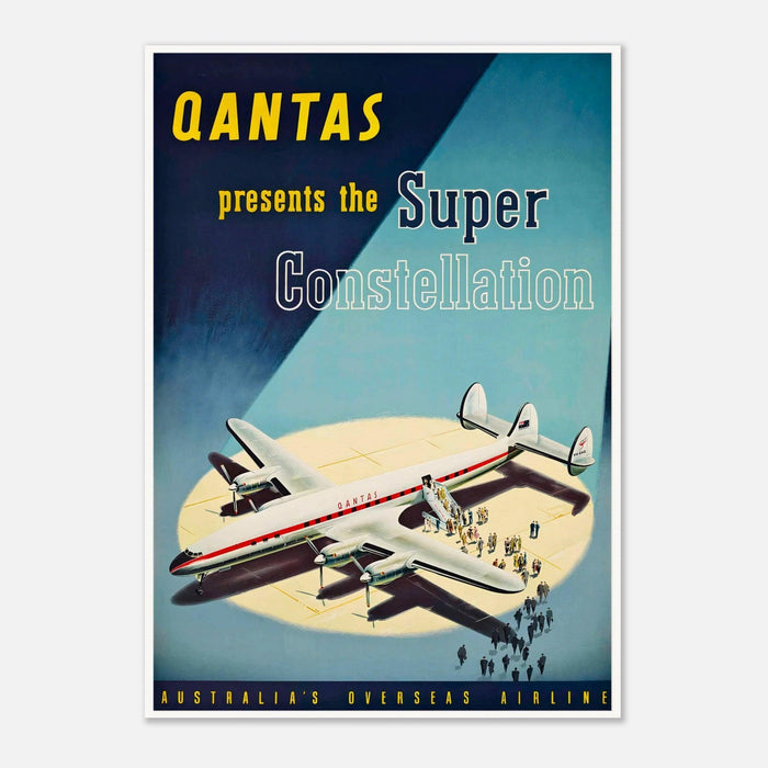 Australisches Vintage-Airline-Poster – ikonischer Kunstdruck