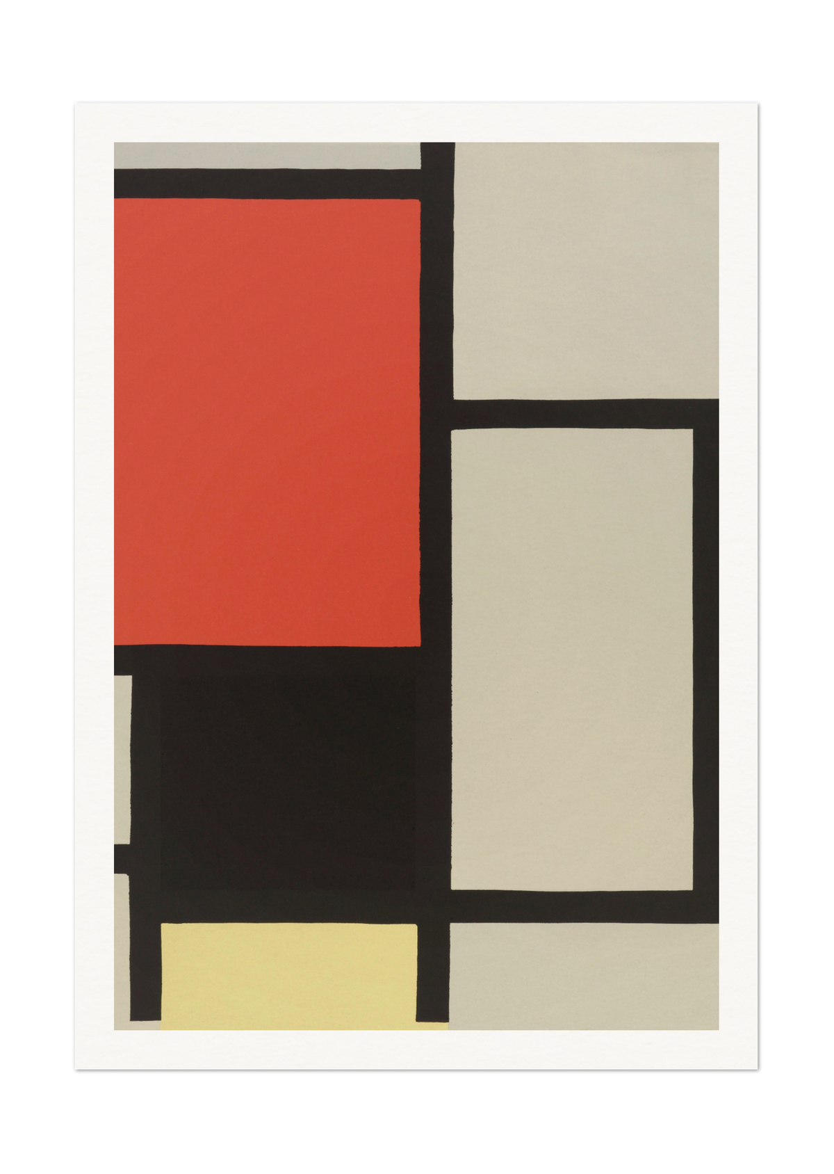 Piet Mondrian's Composition with Red, Blue, and Yellow - Abstract Art Print