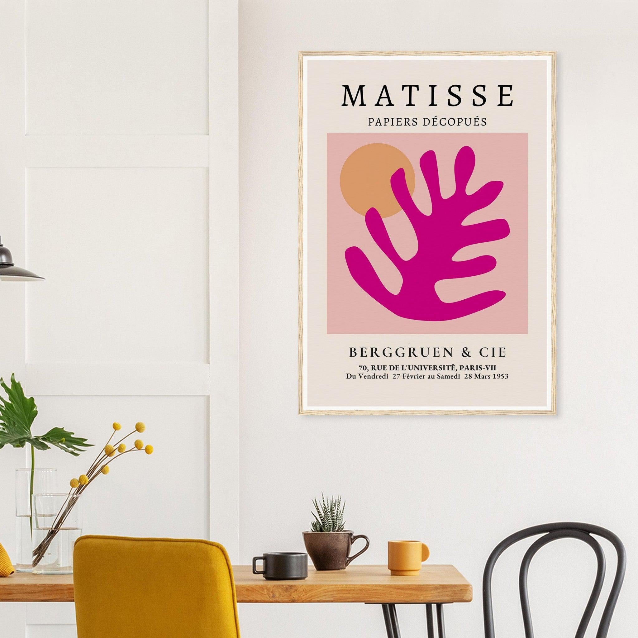 Henri Matisse Exhibition Print, Galerie Berggruen & Cie (Pink Foliage)