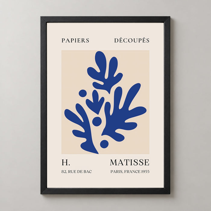 Papiers Découpés H. Matisse Blue Foliage Print II (1955)