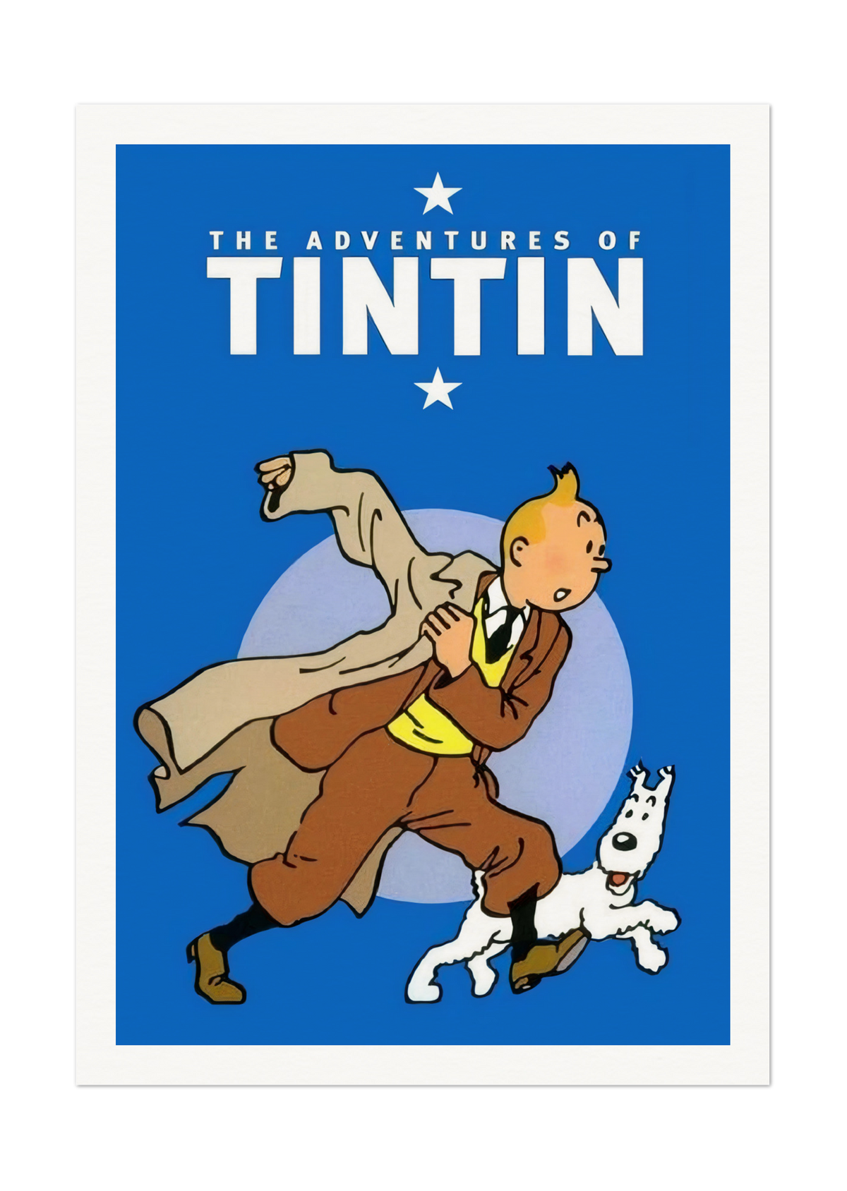 The Adventures of Tintin Art Print - Classic Comic Book Cover