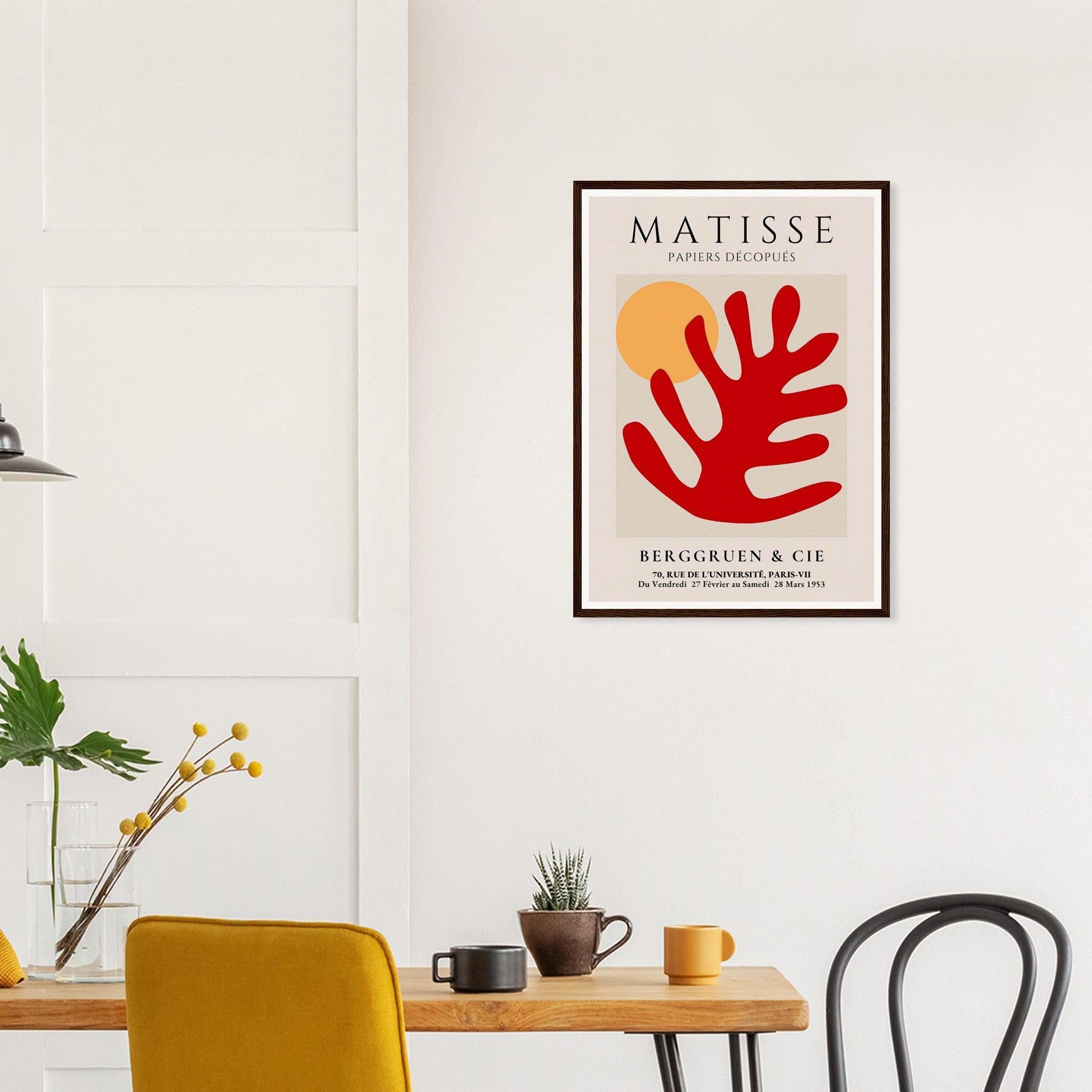 Henri Matisse Red Leaf Exhibition Print at Berggruen & Cie