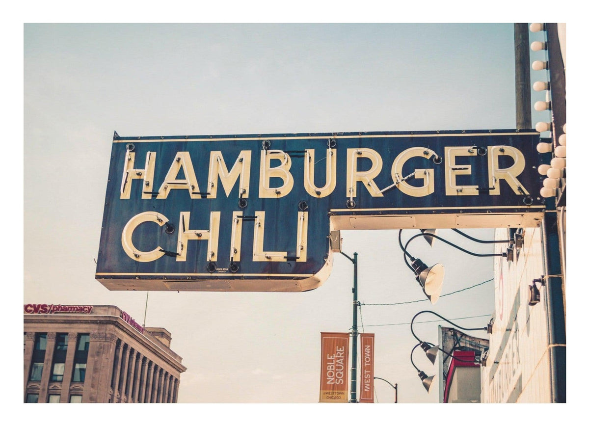 Hamburger Chili — poster only, complete unframed artwork with white border