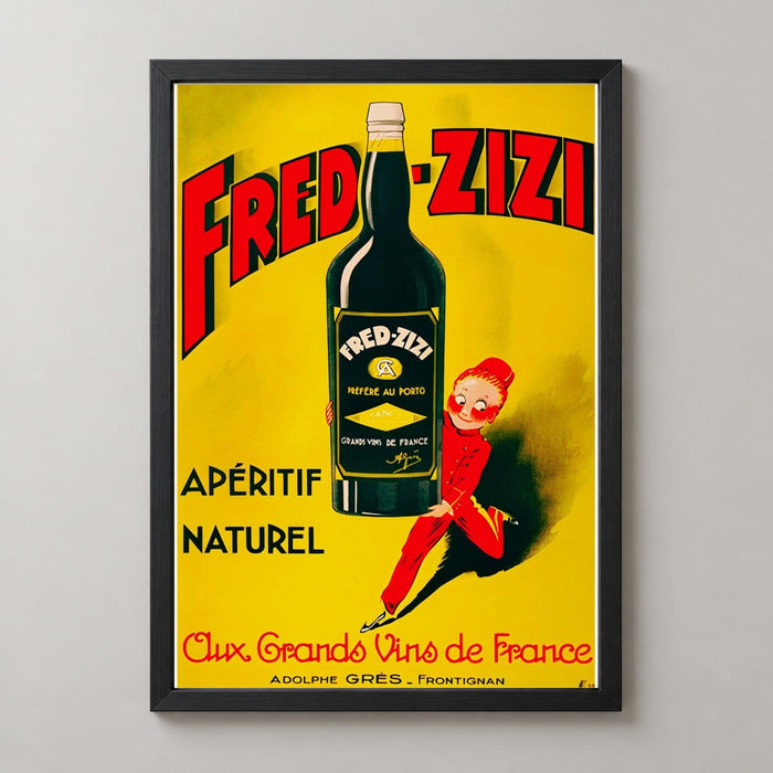 Fred Zizi Apertif Vintage Advertising Poster (1932)