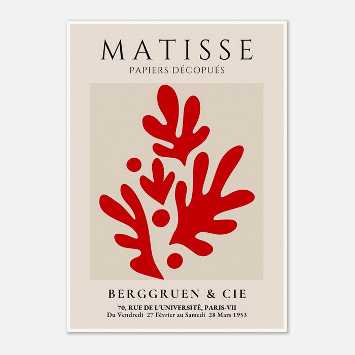 Henri Matisse Red Exhibition Print at Berggruen & Cie