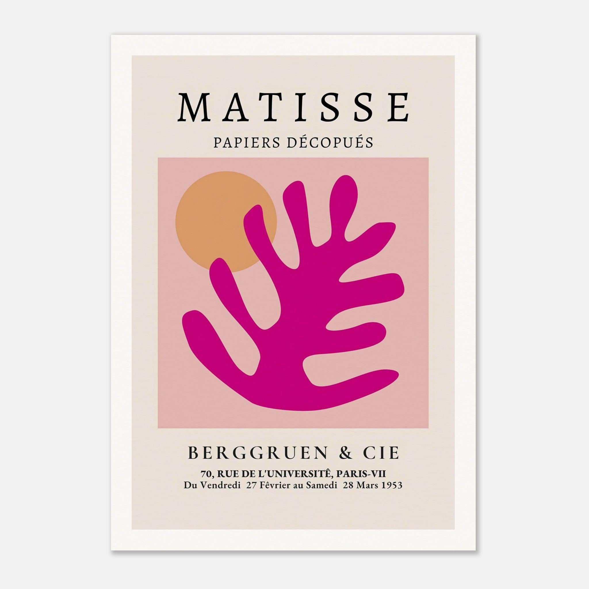 Henri Matisse Exhibition Print, Galerie Berggruen & Cie (Pink Foliage)