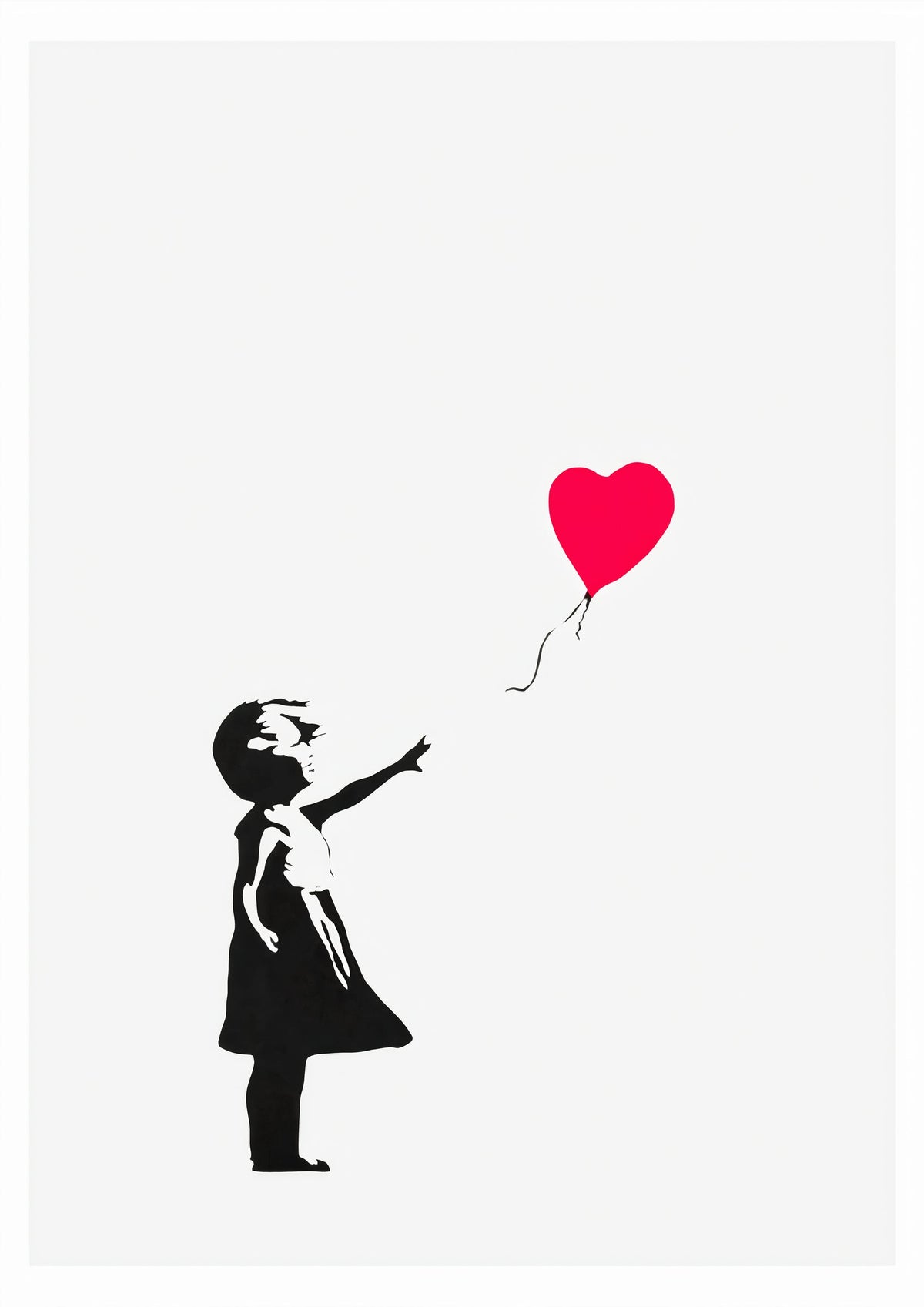 Banksy Girl With Balloon, 2004 — poster only, complete unframed artwork