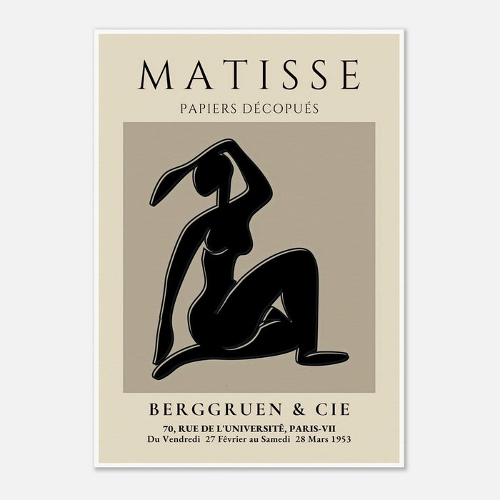 Henri Matisse Print, exhibition at Galerie Berggruen & Cie Black Silhouette