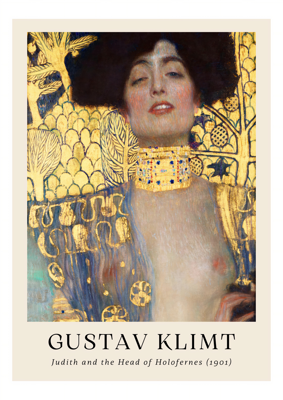 Gustav Klimt's Judith and the Head of Holofernes - Iconic Art Nouveau Print — poster only, complete unframed artwork