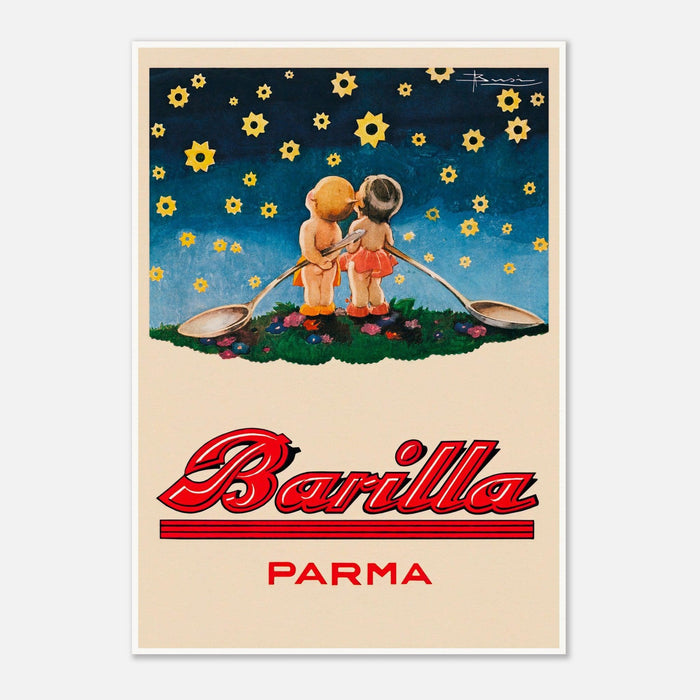 Barilla Parma Star Gazing Vintage Advertising Poster