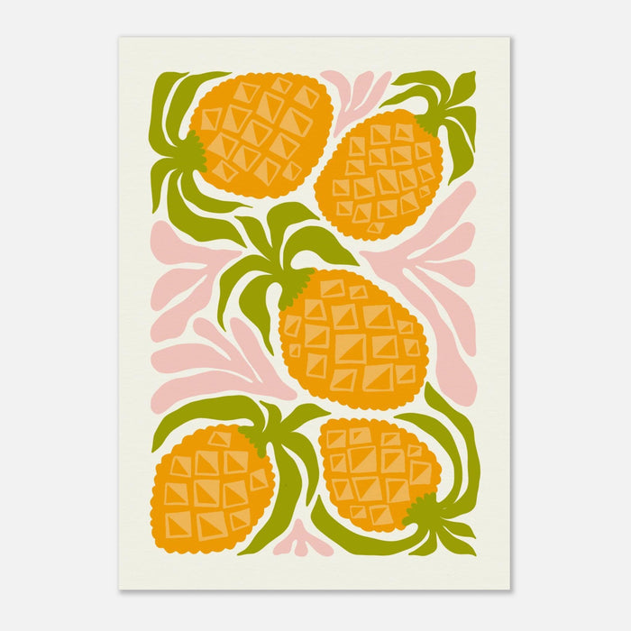 Pineapple Print  | Abstract Fruit Collection | Kitchen wall art