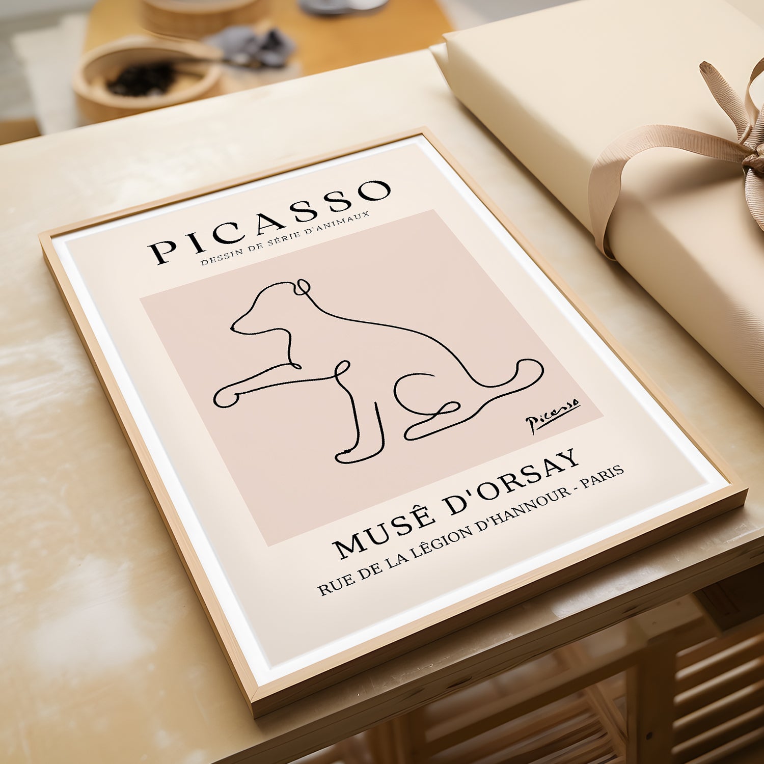 Picasso's Animal Series Drawing - Minimalist Art Print