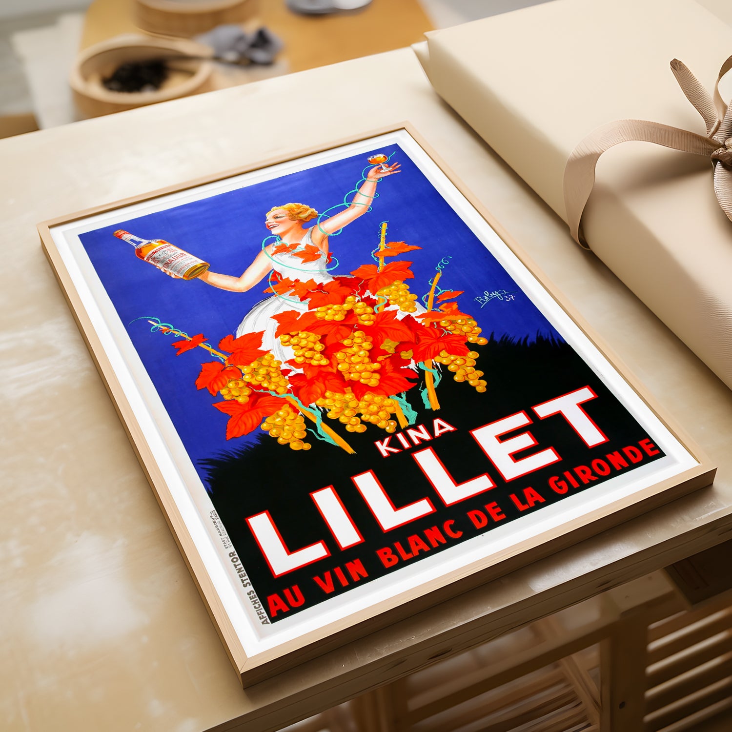 Affiche ancienne Lithographie Litho Dessin Darko Affiche ancienne Lithographie Litho Dessin Darko