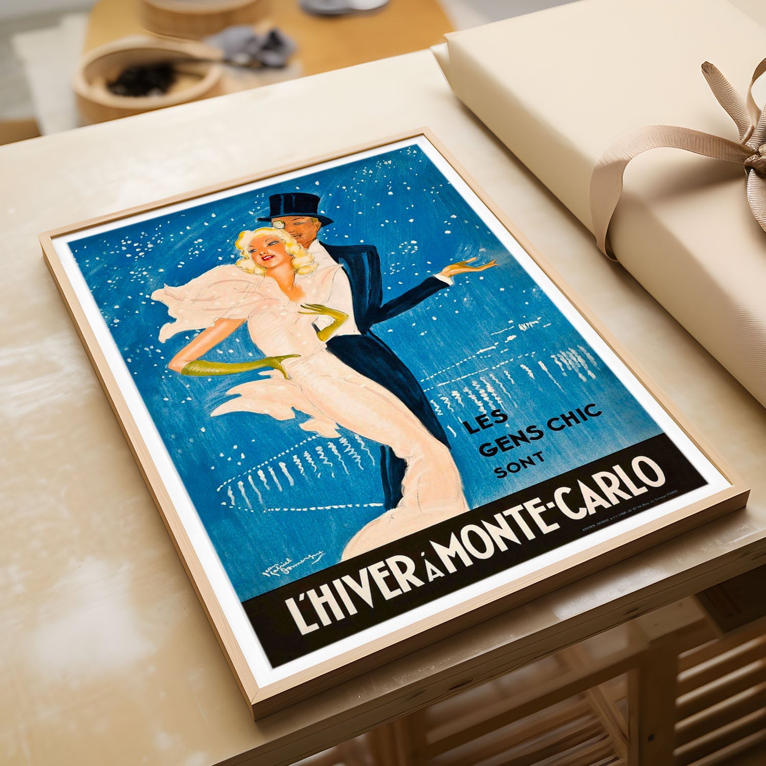 L'Hiver à Monte-Carlo - Chic Vintage Dance Poster by Jean-Gabriel Dome