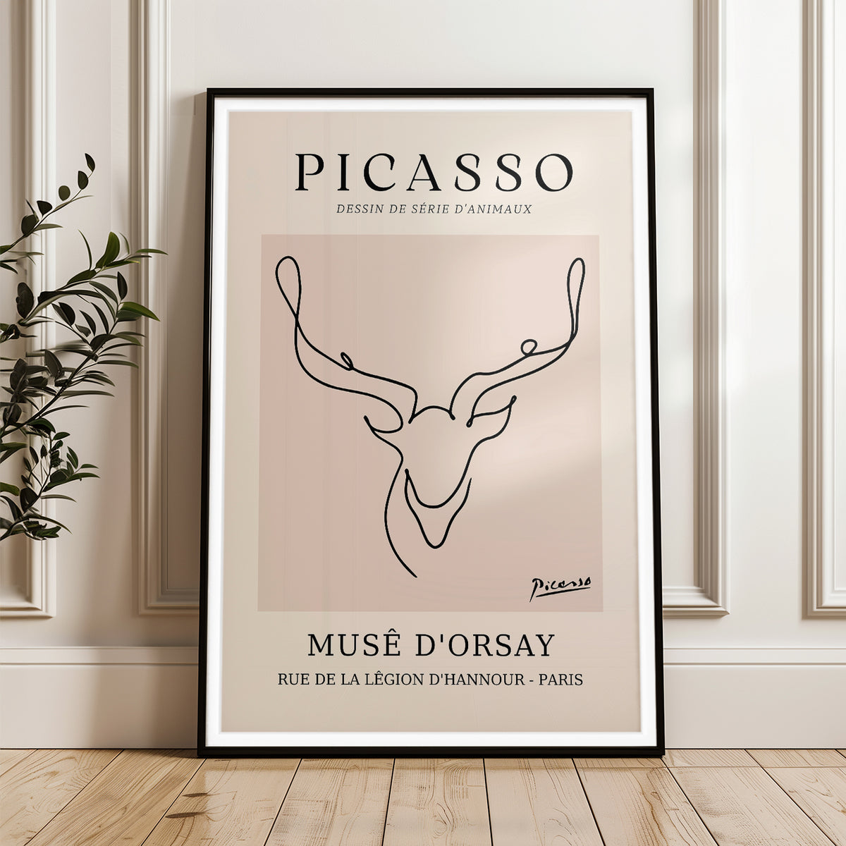 Picasso's Drawings of Animals - Minimalist Art Print