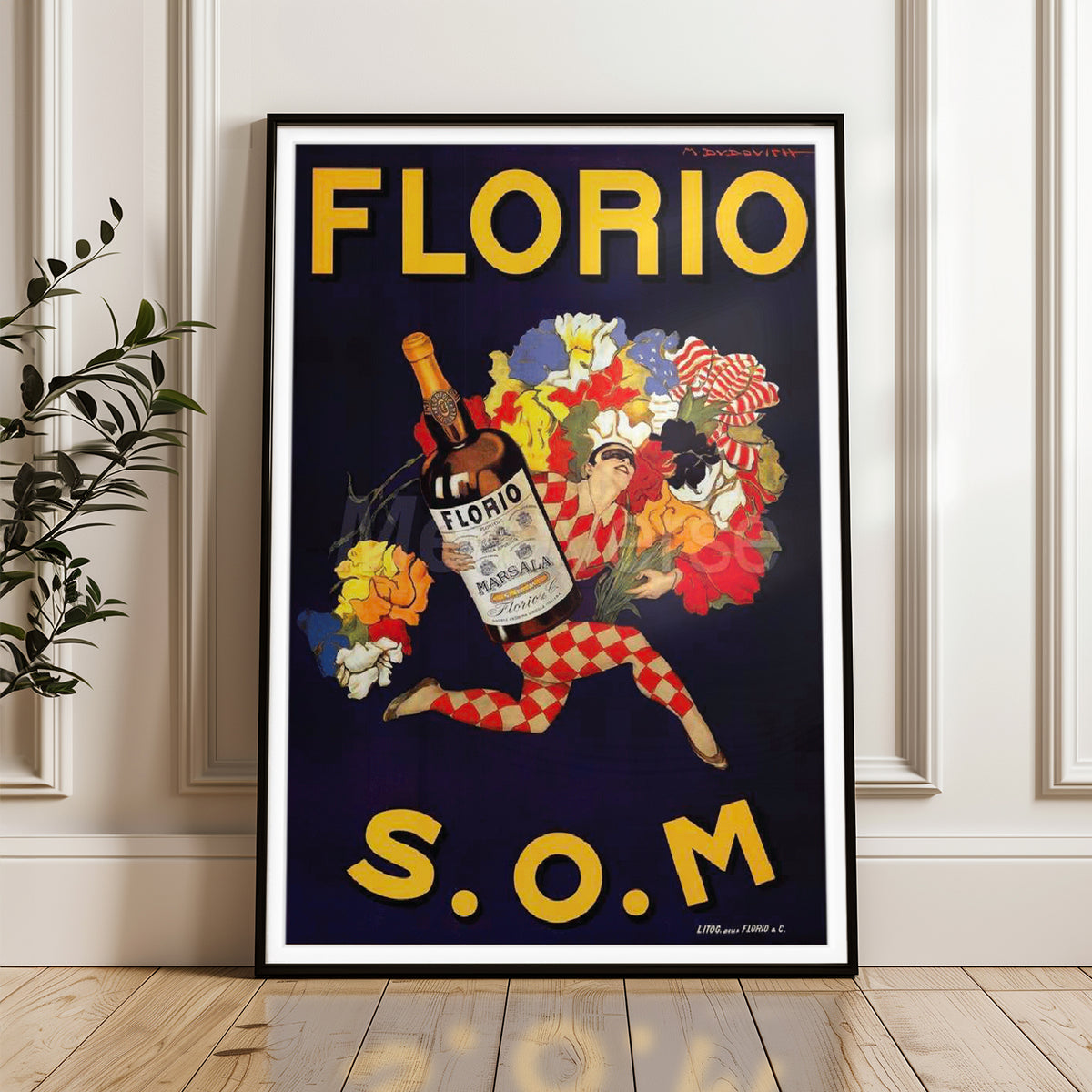 Florio Marsala Vintage Advertising Poster Art Print