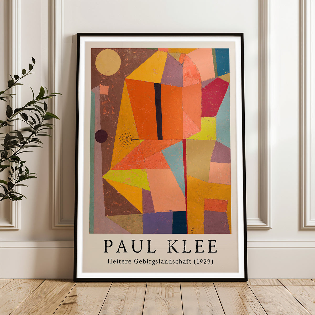 Paul Klee's Heitere Gebirgslandschaft (1929) - Vibrant Abstract Art Print