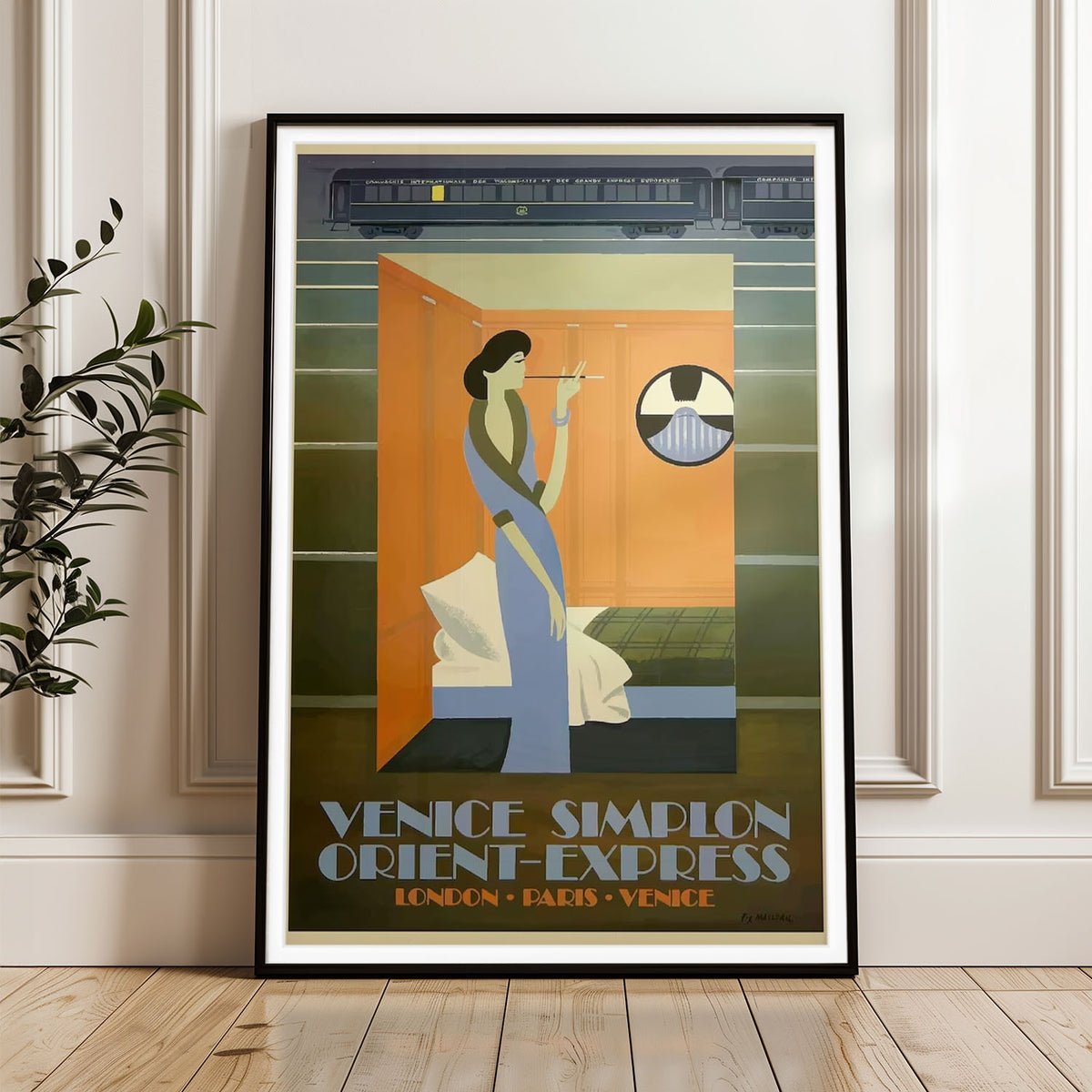 Vintage Venice Simplon Orient-Express Art Print - Timeless Travel Poster