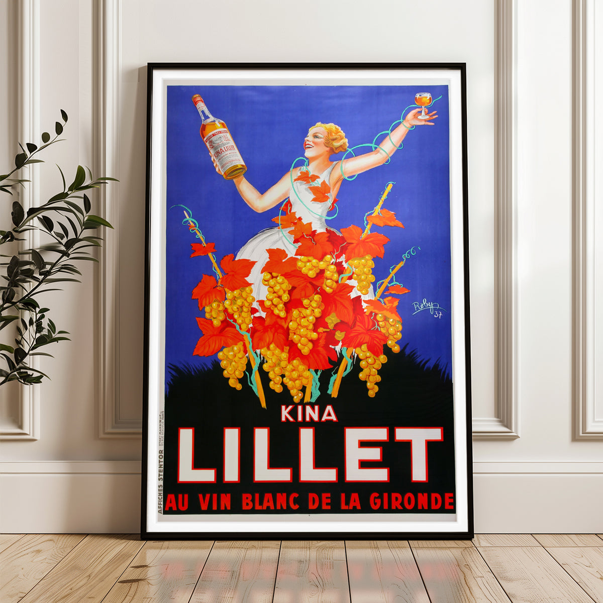 Kina Lillet Vintage Poster by Roby - 1937 French Advertising Art