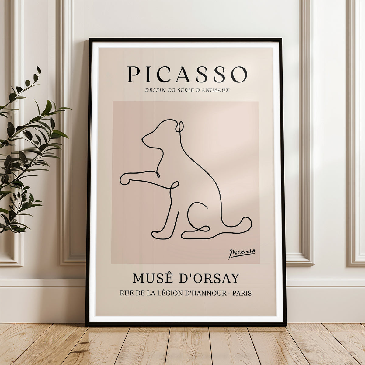 Picasso's Animal Series Drawing - Minimalist Art Print