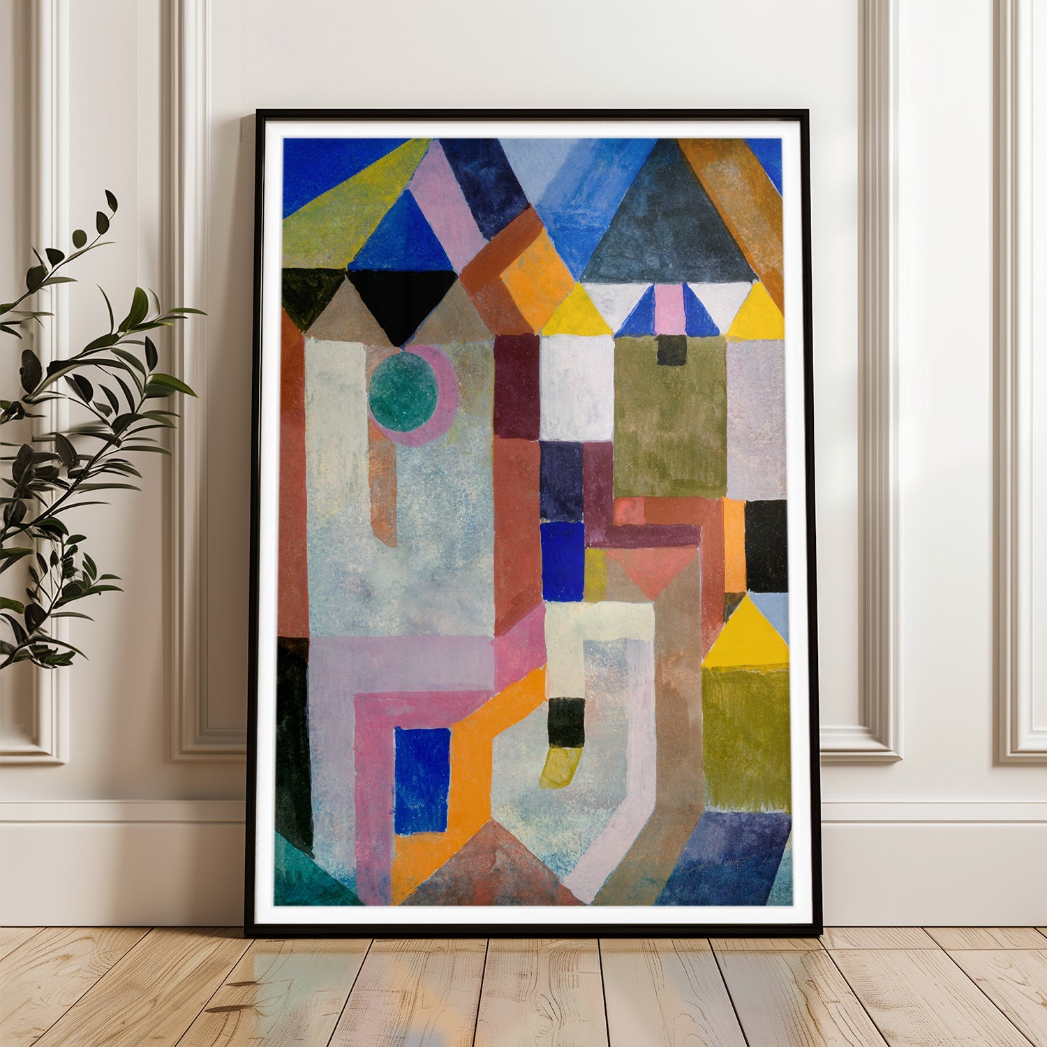 Paul Klee's Colorful Architecture - Abstract Modernist Art Print